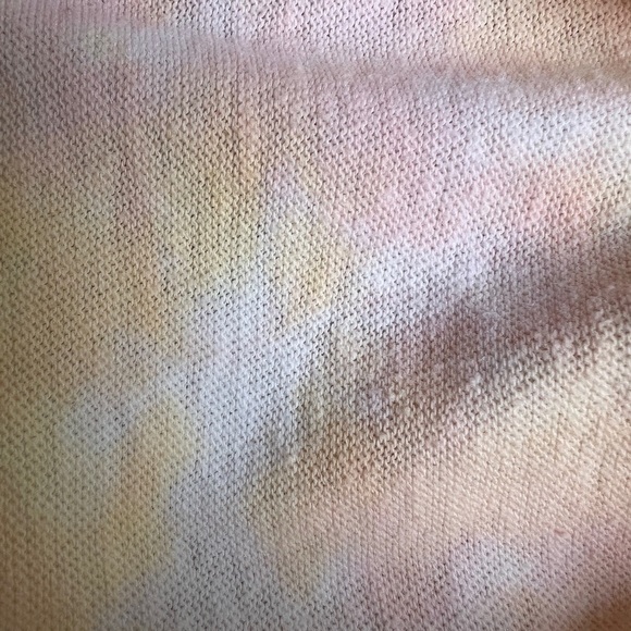 Free People Womens All Mine Top Relaxed Berry Orange Tie Dye Sz XS - Picture 6 of 6